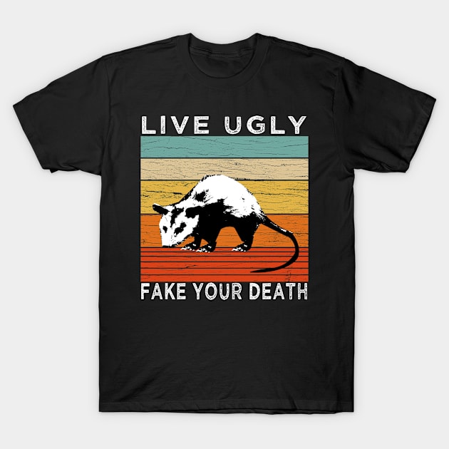 Live ugly fake your death vintage T-Shirt by semsim